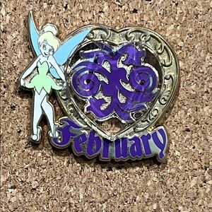 Tinkerbell February Heart Enamel Pin